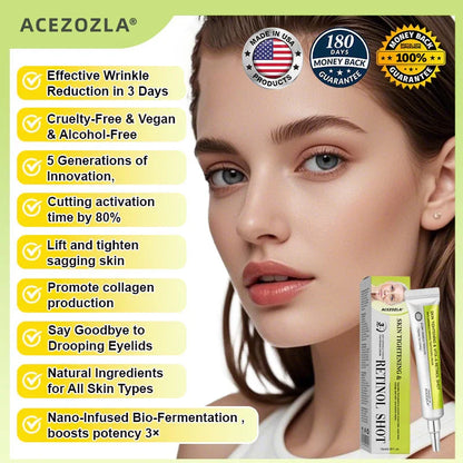✨Final 3 Hours: 70%OFF🔥Acezozla™ Botulinum & Vita-A Retinol Shot Wrinkle-Lift Tightening cream✨